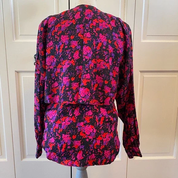 Closeout! Vintage Flora Kung II Silk Blouse - Picture 2 of 3